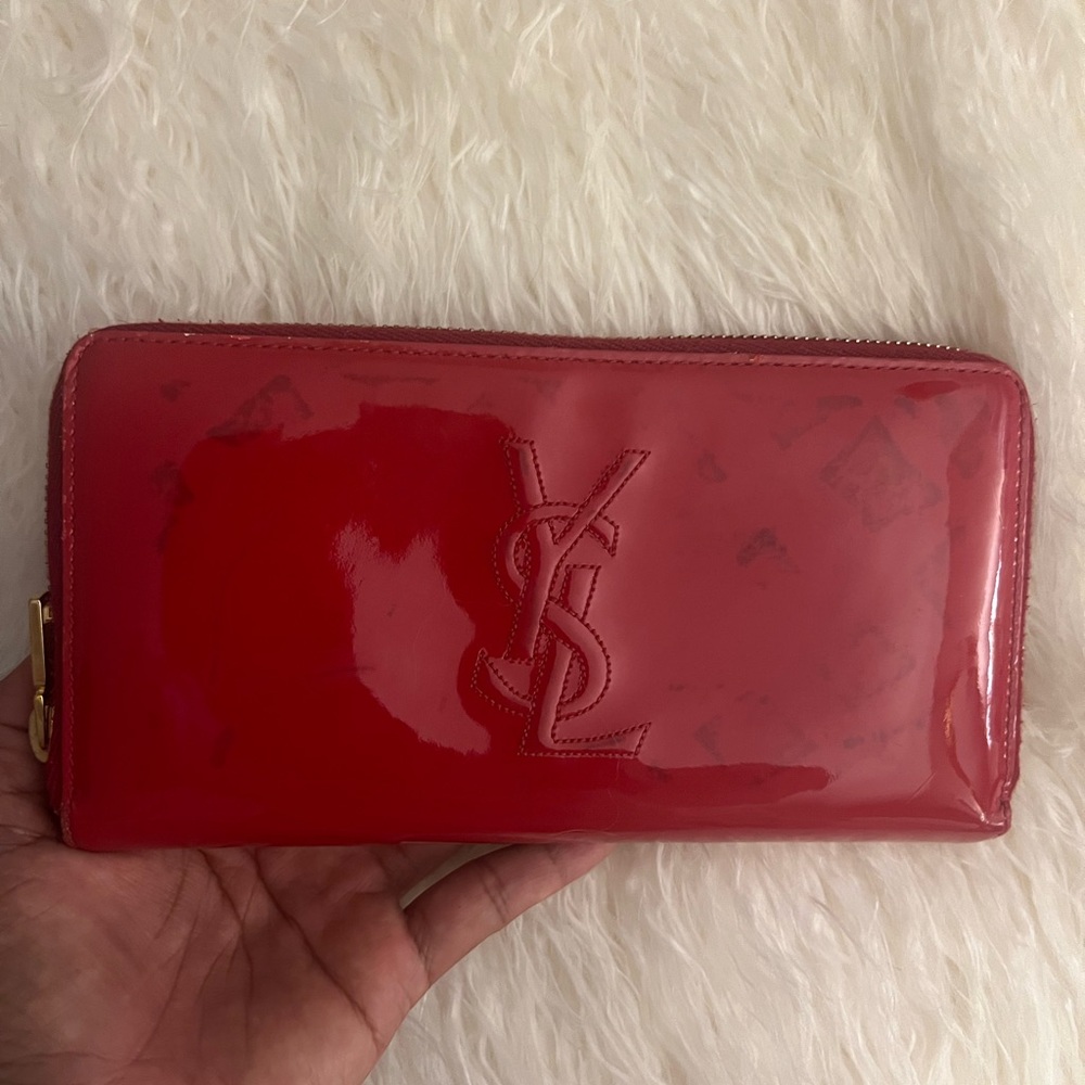 Ysl patent leather wallet